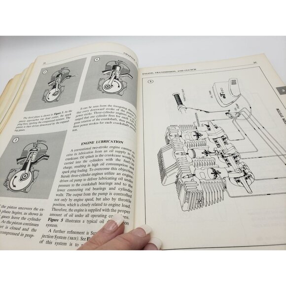 Clymer Suzuki Service Repair Maintenance Handbook 380-750cc Triples 1972-1977 - Picture 10 of 14